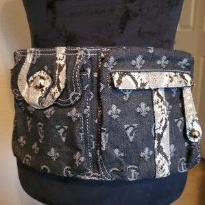 Y2K Monogrammed Guess Gabrielle Mini Fanny Bag